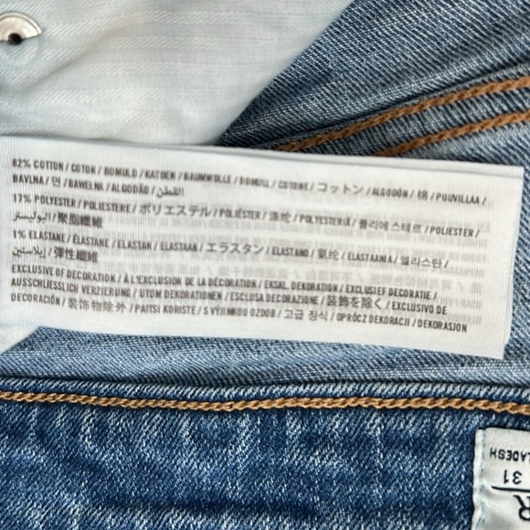 A&F Women's‎ High Waist Boho Cottagecore Embroidered Mini Cuff Jean Shorts 6 - Picture 9 of 9